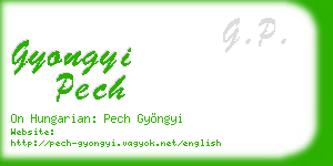 gyongyi pech business card